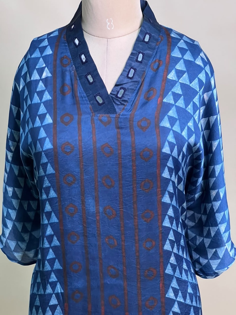 Ajrakh Modal Short Kaftans 5015