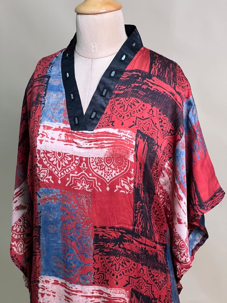 Ajrakh Modal Short Kaftans 5015