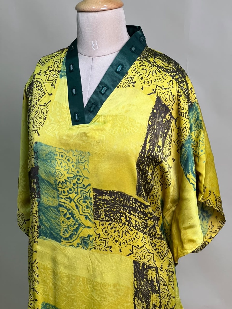 Ajrakh Modal Short Kaftans 5015