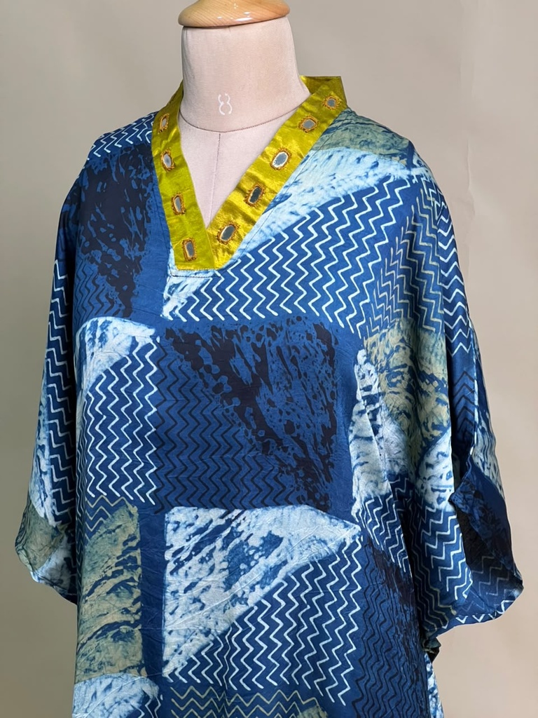 Ajrakh Modal Short Kaftans 5015