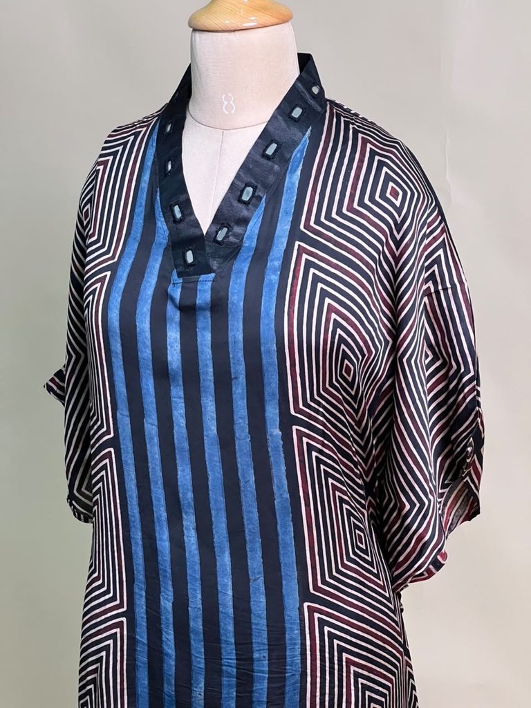 Ajrakh Modal Short Kaftans 5015