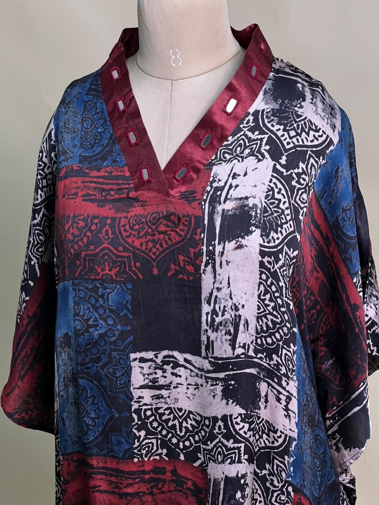 Ajrakh Modal Short Kaftans 5015