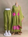 Mul Chanderi Kurti Sets 4250 GREEN