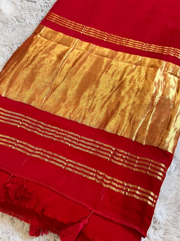 Premium Plain Modal Silk Sarees 5048