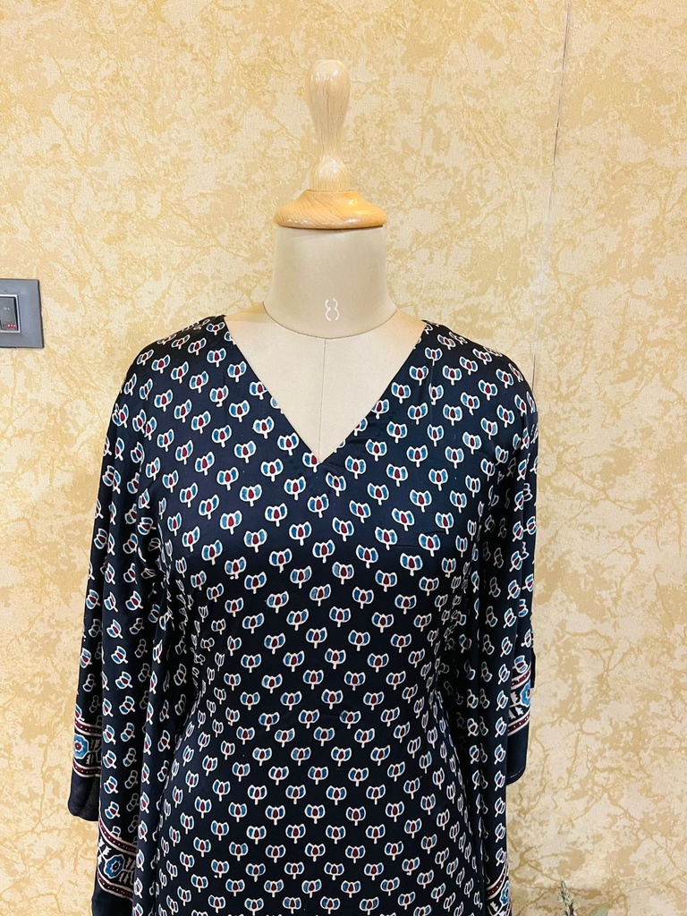 Ajrakh Silk Kaftans 4801