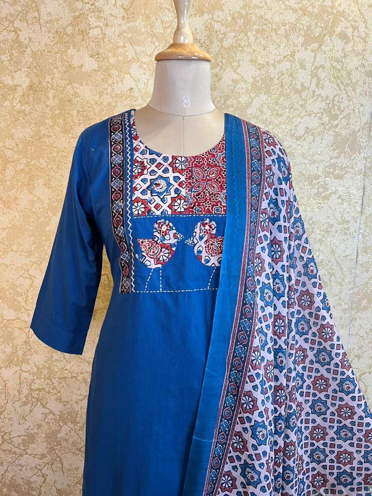 Cotton Kurti Set 4609