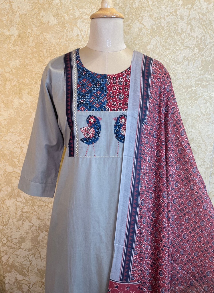 Cotton Kurti Set 4609