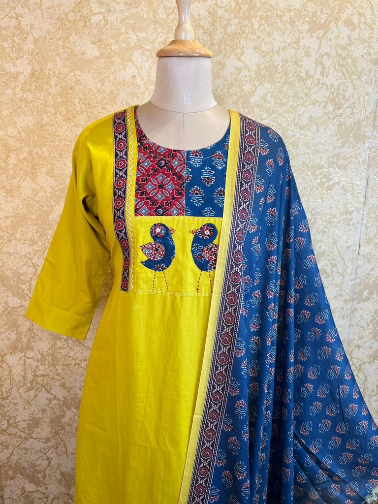 Cotton Kurti Set 4609