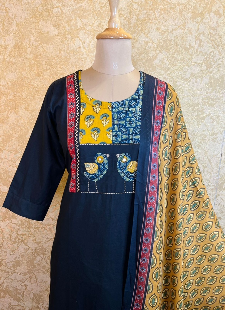 Cotton Kurti Set 4609
