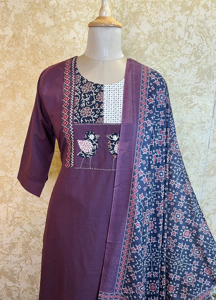 Cotton Kurti Set 4609