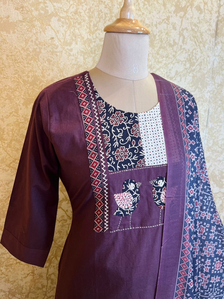Cotton Kurti Set 4609