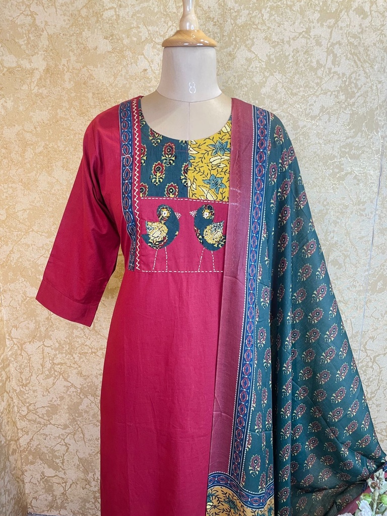 Cotton Kurti Set 4609