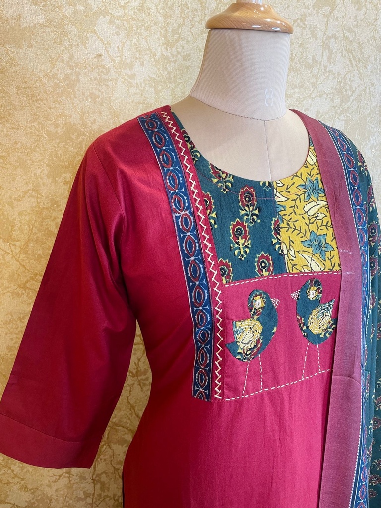 Cotton Kurti Set 4609