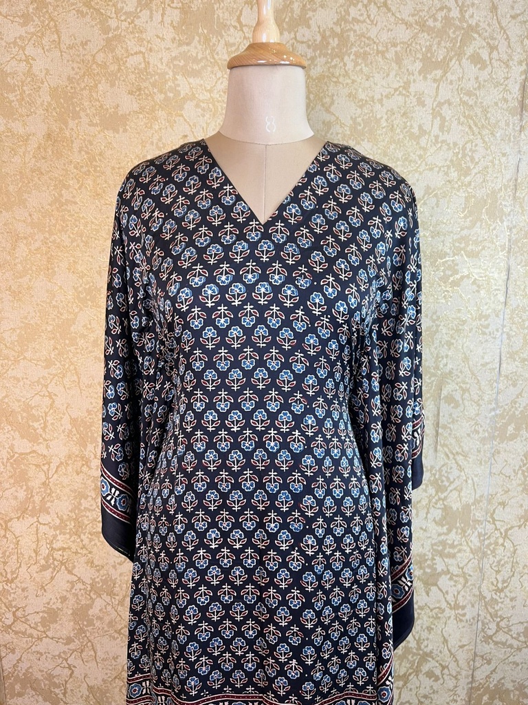 Ajrakh Silk Kaftans 4801