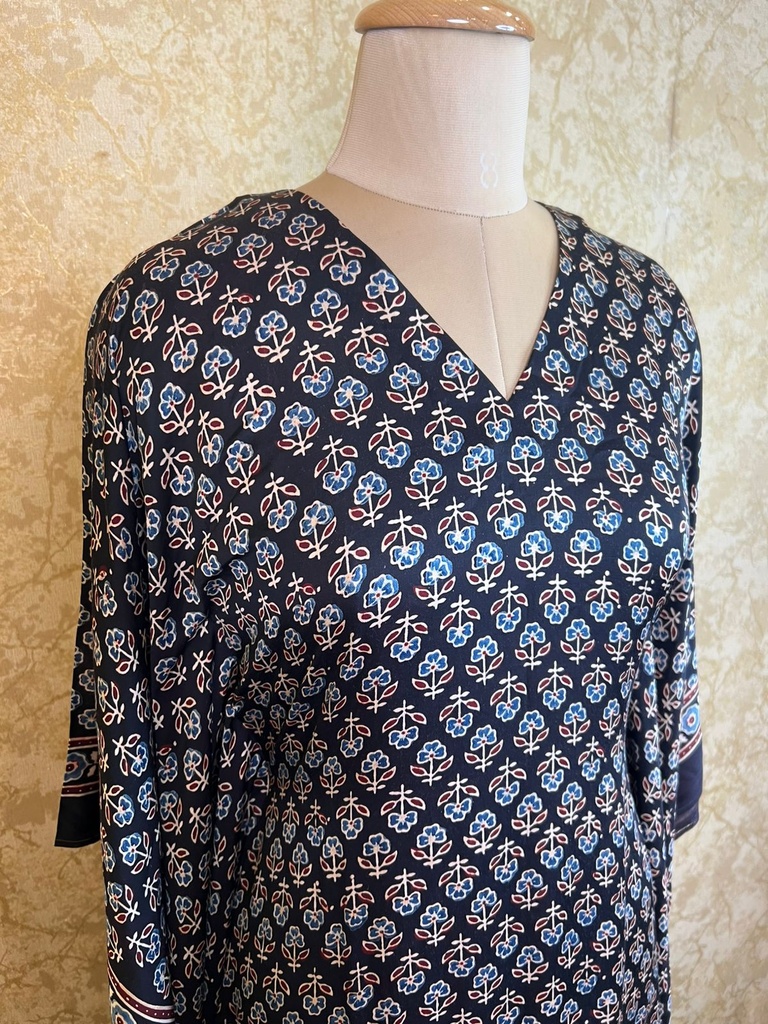 Ajrakh Silk Kaftans 4801