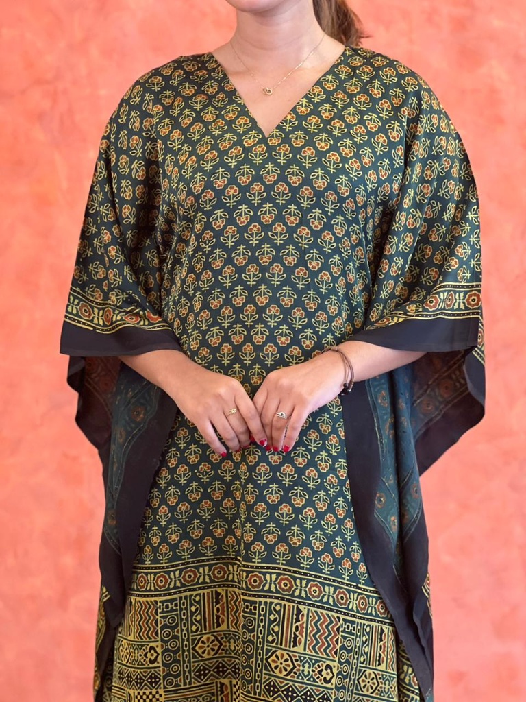 Ajrakh Silk Kaftans 4801