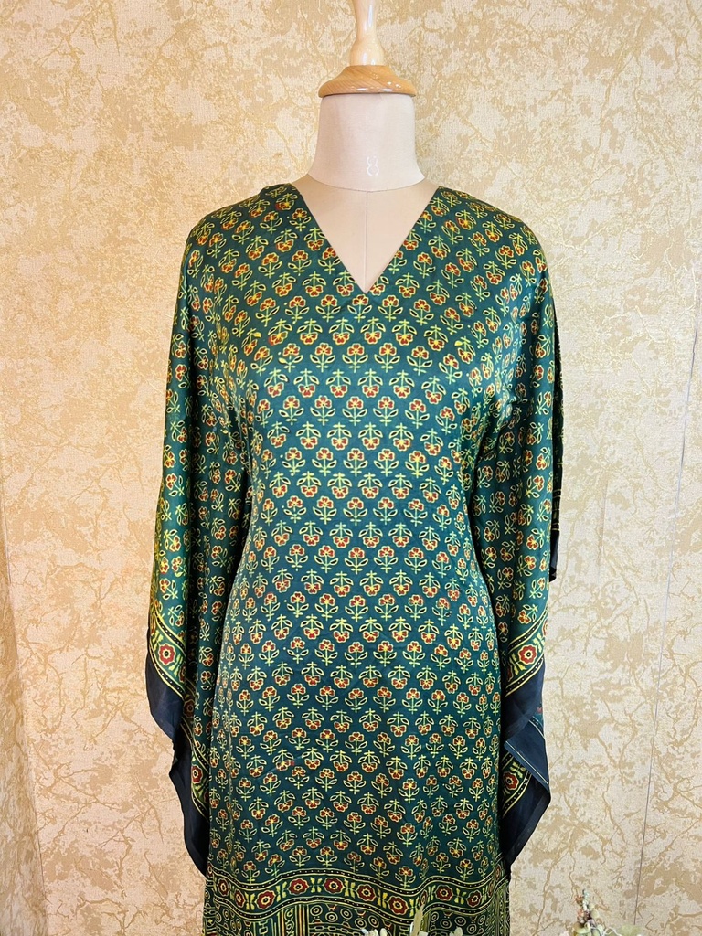 Ajrakh Silk Kaftans 4801