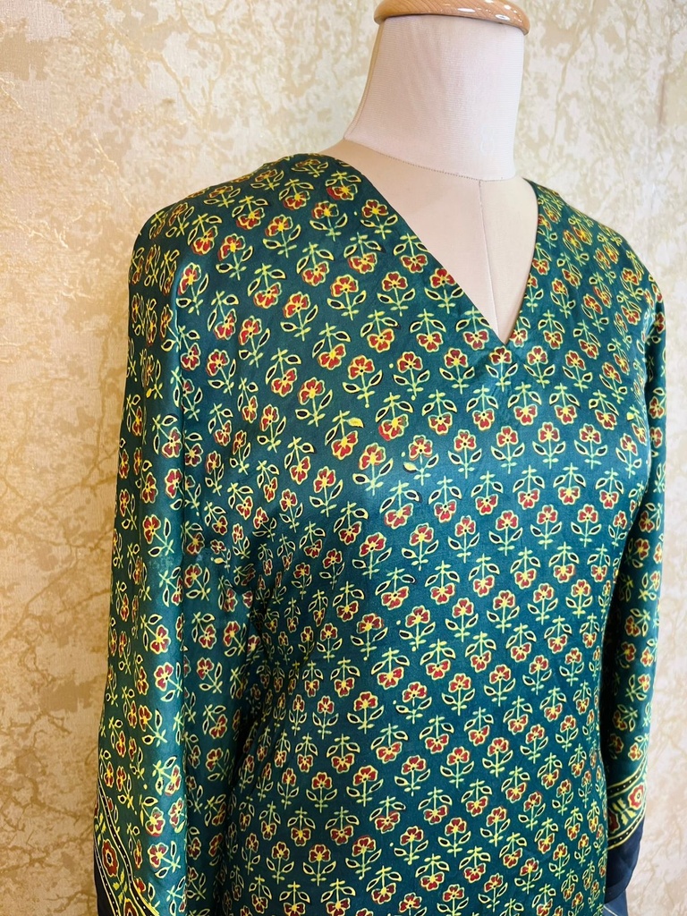 Ajrakh Silk Kaftans 4801