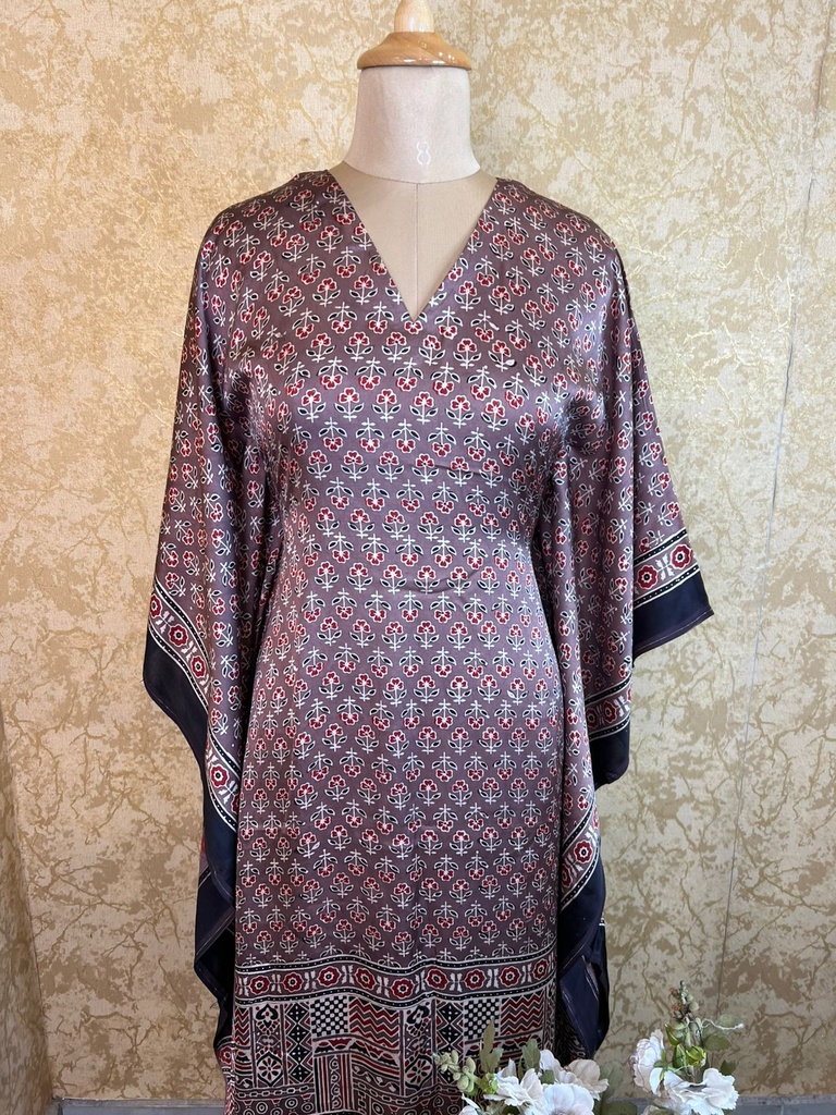 Ajrakh Silk Kaftans 4801