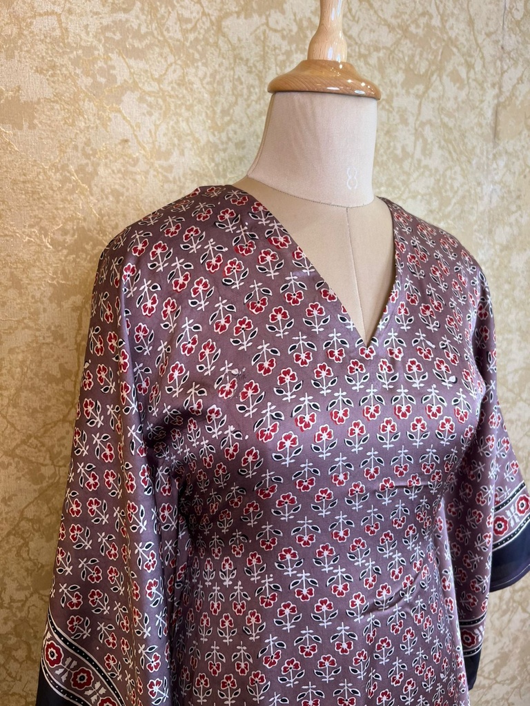 Ajrakh Silk Kaftans 4801