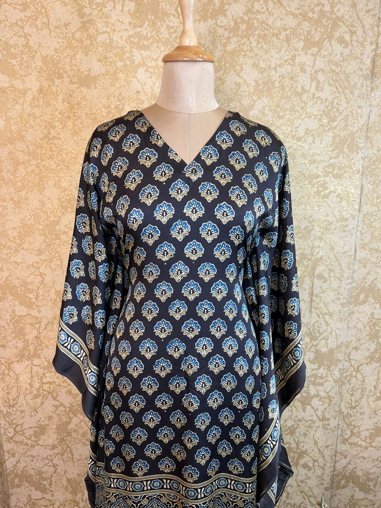 Ajrakh Silk Kaftans 4801
