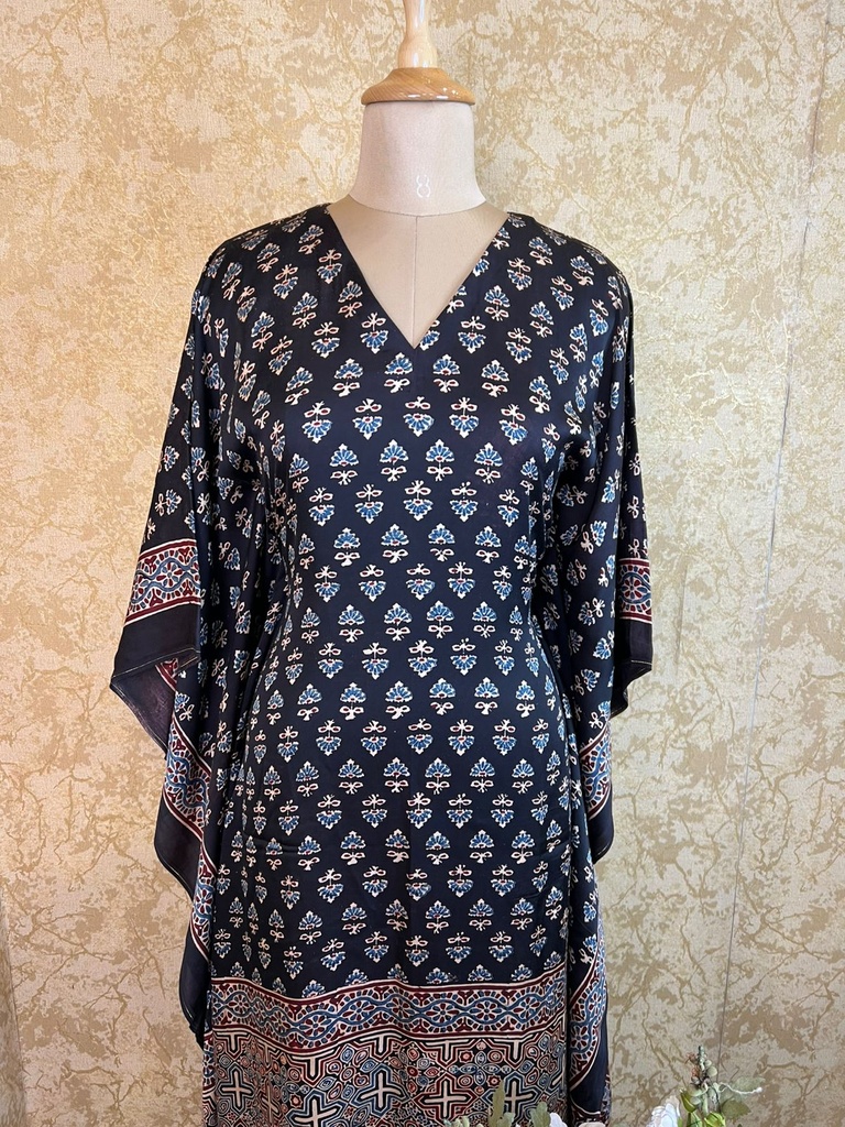 Ajrakh Silk Kaftans 4801