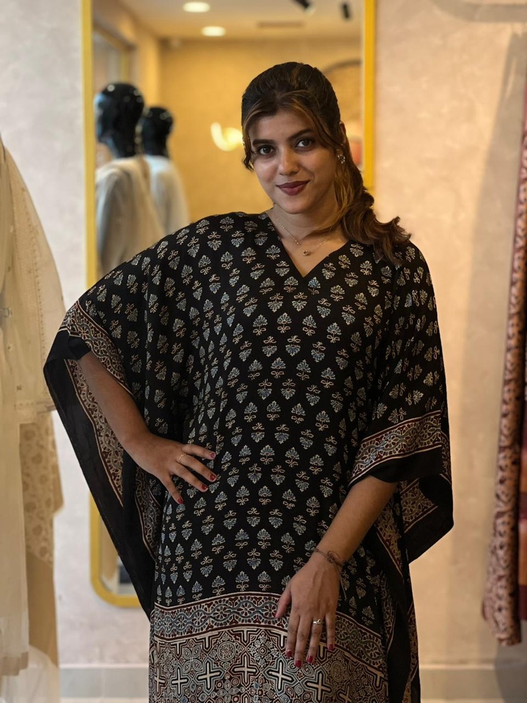 Ajrakh Silk Kaftans 4801