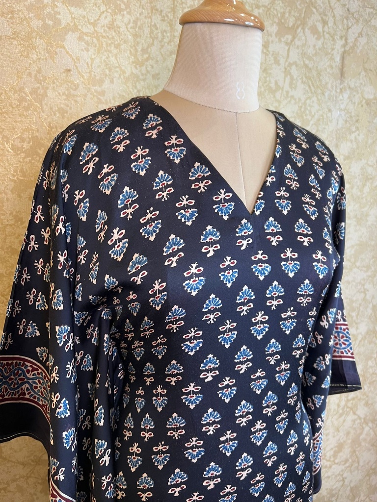 Ajrakh Silk Kaftans 4801