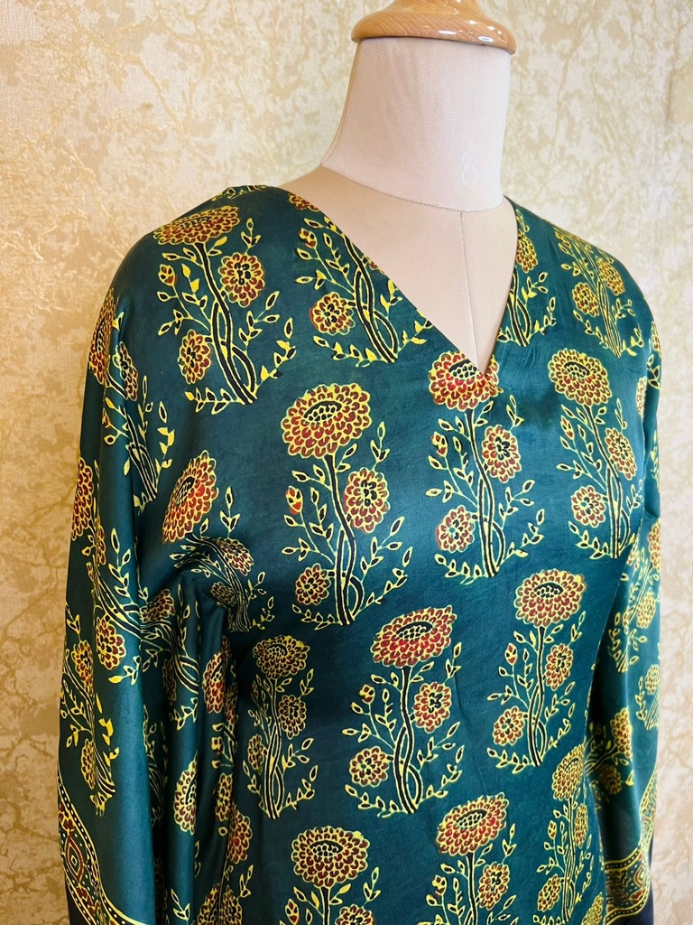 Ajrakh Silk Kaftans 4801