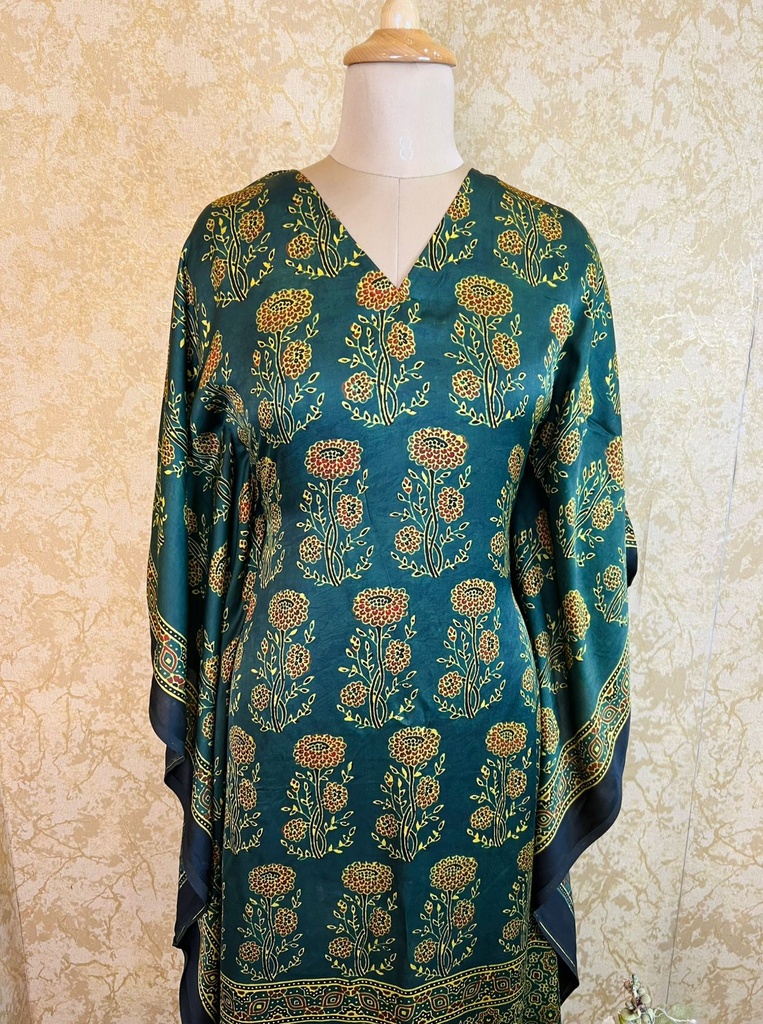 Ajrakh Silk Kaftans 4801