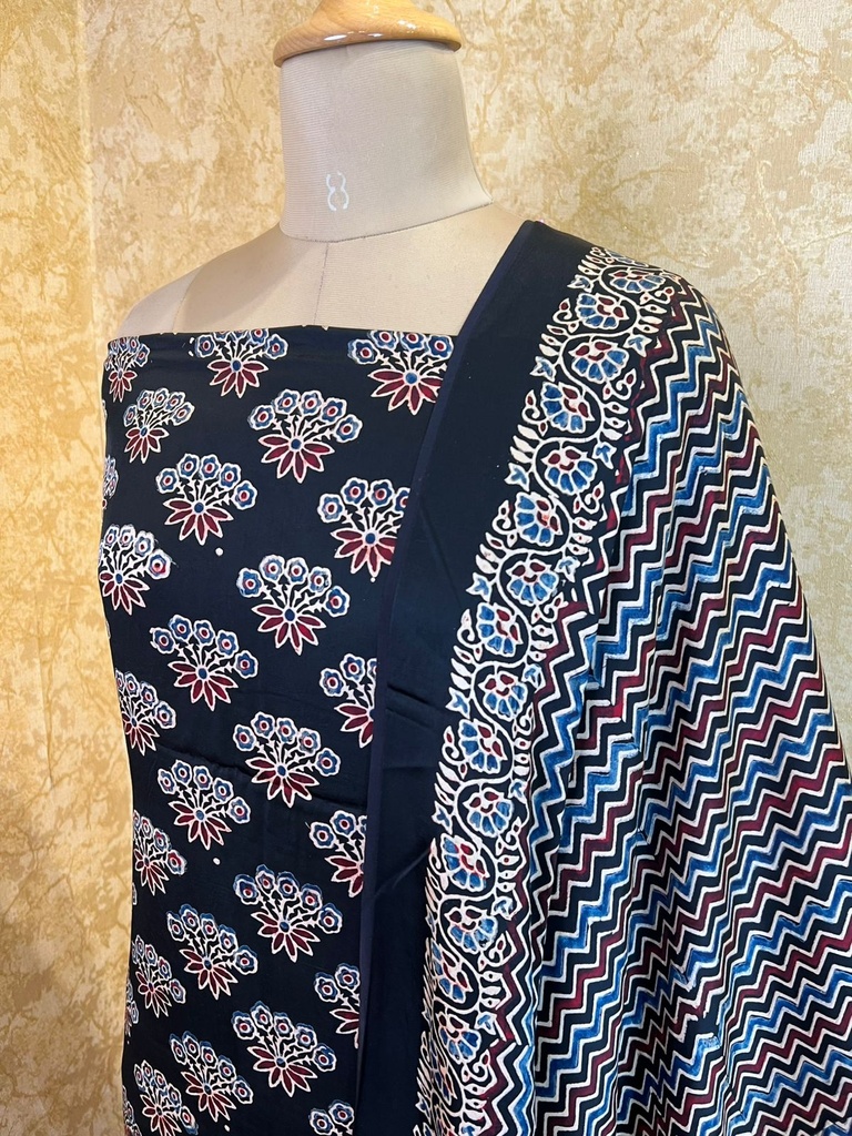 Ajrakh Modal Silk Suits 5048