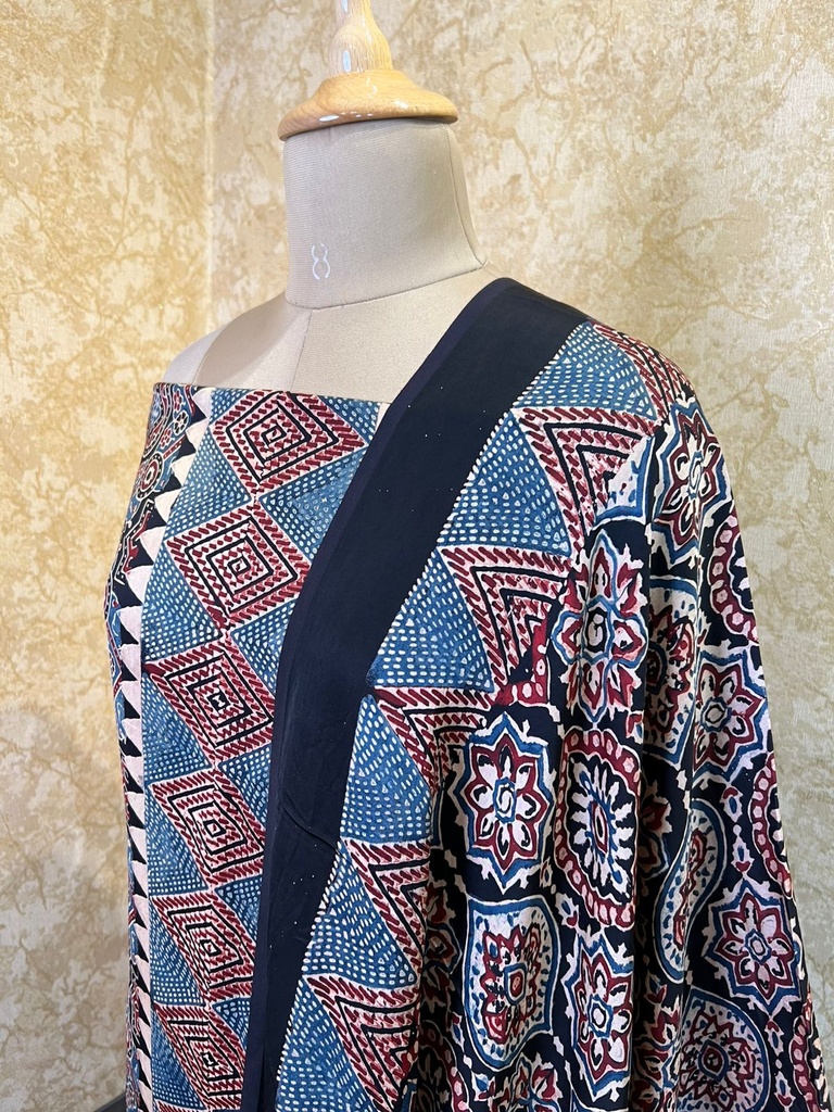 Ajrakh Modal Silk Suits 5048