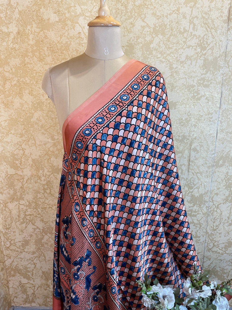 Ajrakh Silk Dupatta 5038