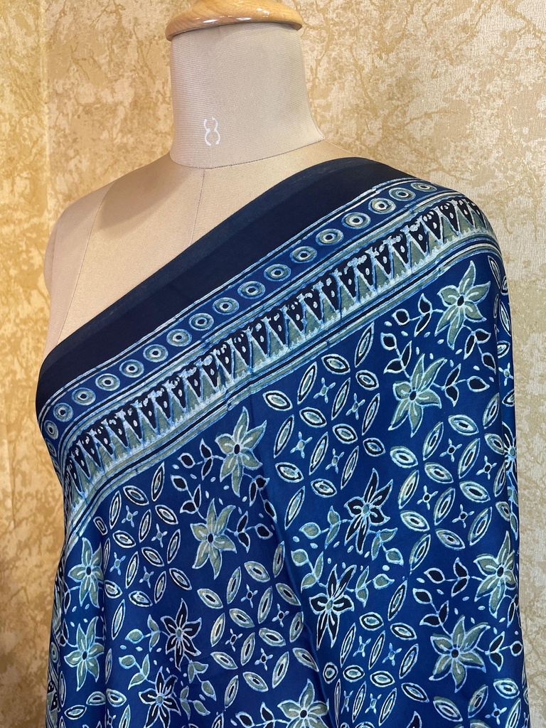 Ajrakh Silk Dupatta 5038