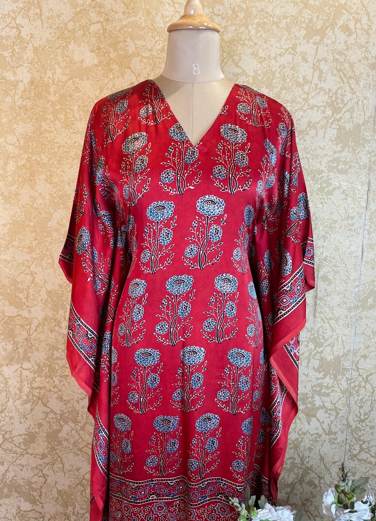 Ajrakh Silk Kaftans 4801