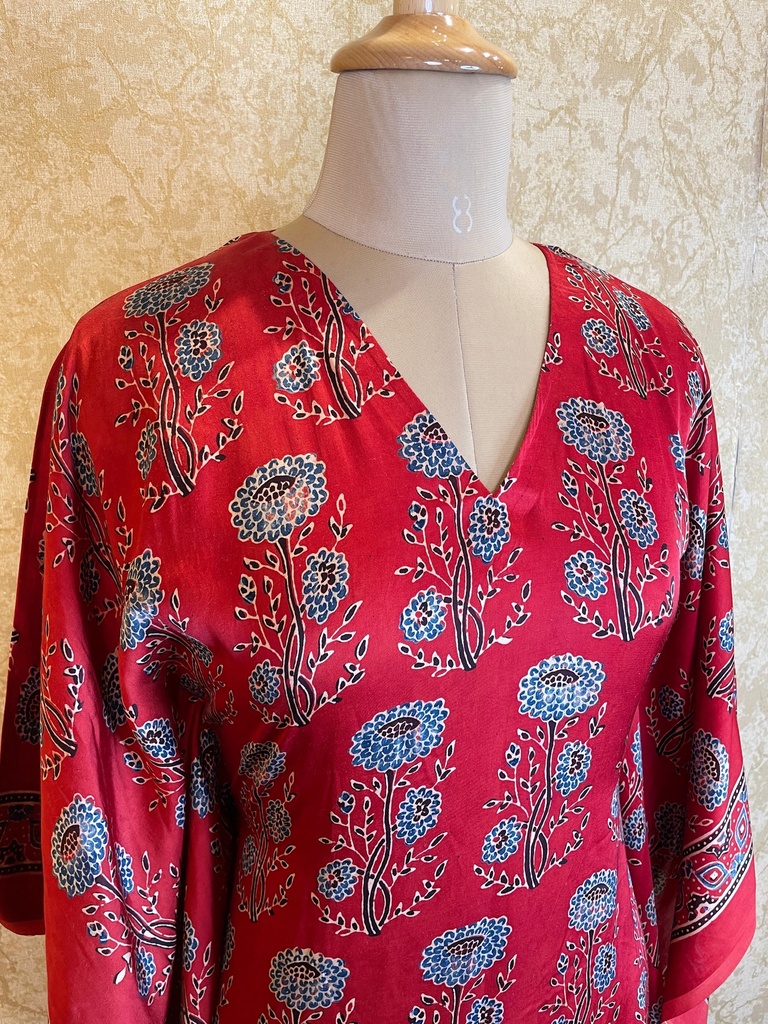 Ajrakh Silk Kaftans 4801