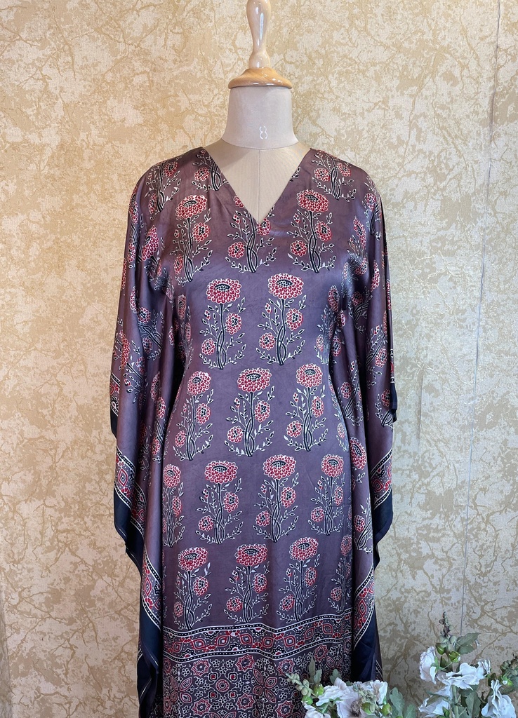 Ajrakh Silk Kaftans 4801