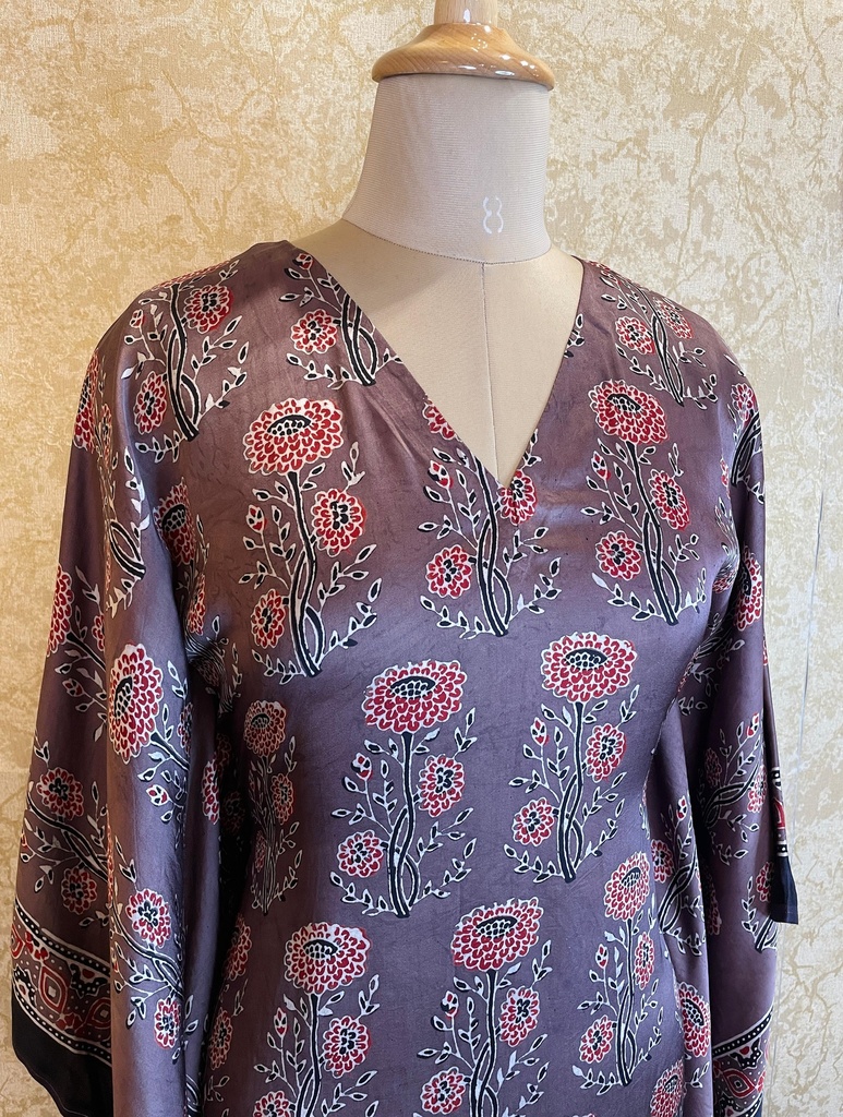 Ajrakh Silk Kaftans 4801