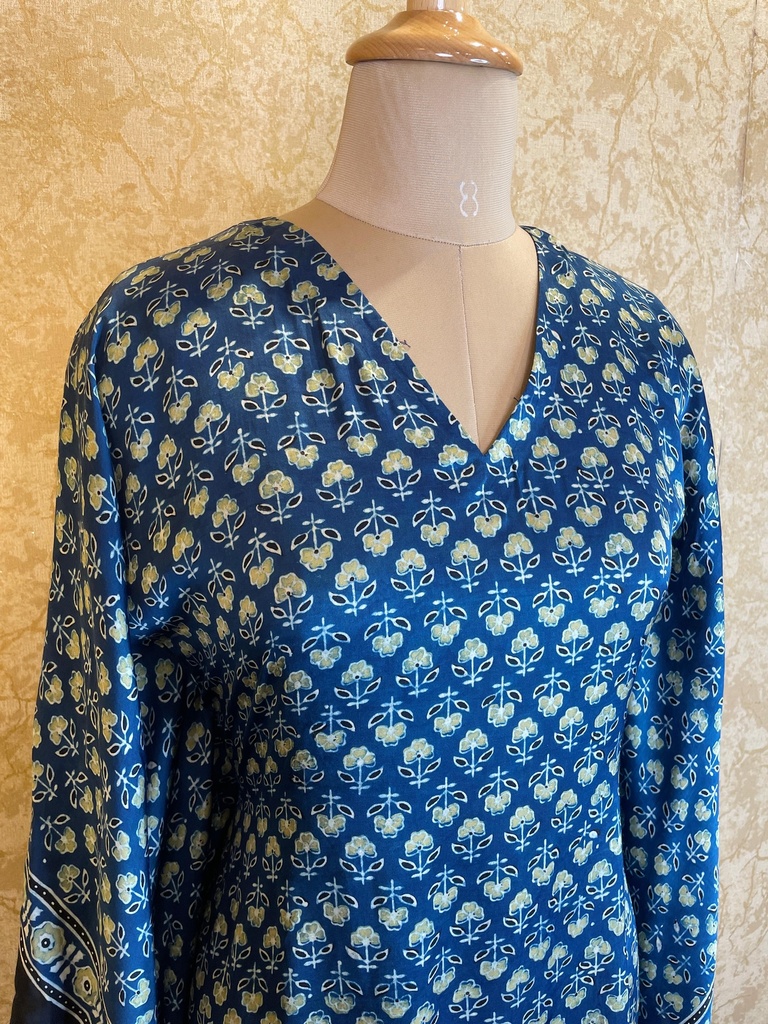 Ajrakh Silk Kaftans 4801