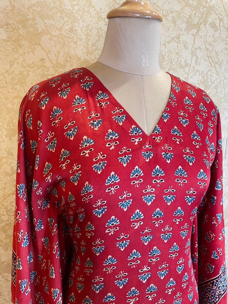 Ajrakh Silk Kaftans 4801