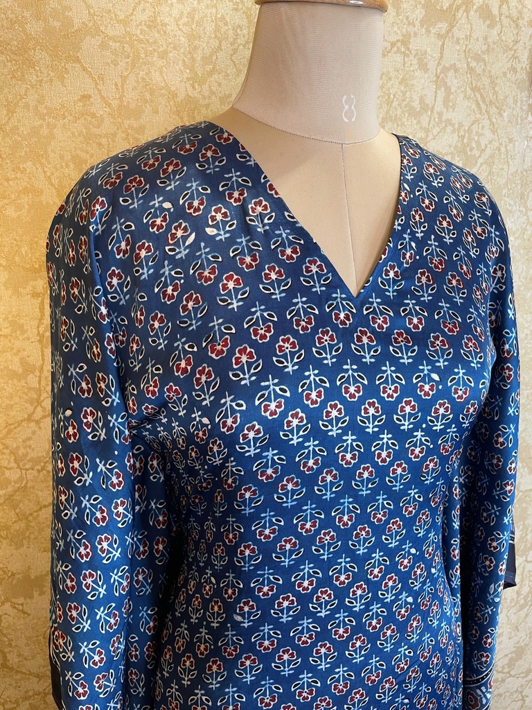 Ajrakh Silk kaftans 4801