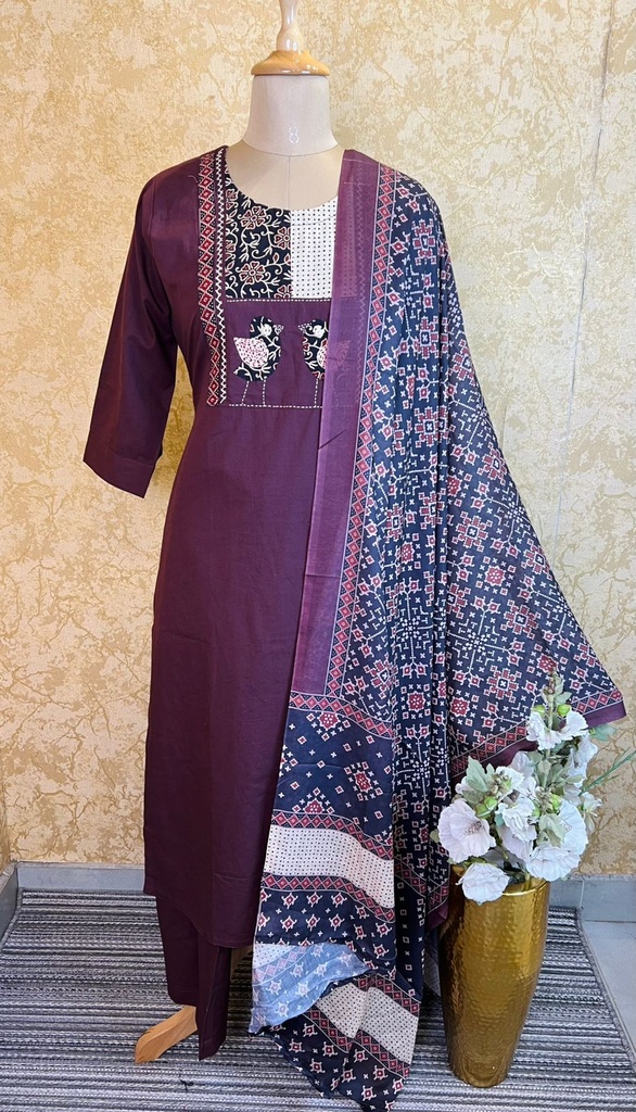 Cotton Kurti Set 4609