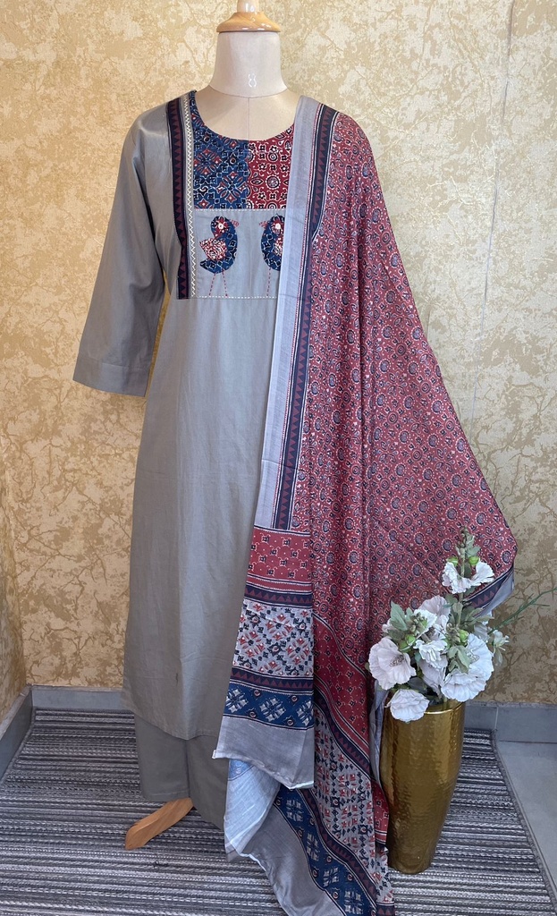 Cotton Kurti Set 4609