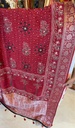 Ajrakh Dola Silk Dupatta 5035