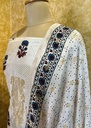 Ajrakh Dola Silk Top and Dupatta Set 5048