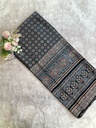 Ajrakh Handblock Printed Mashru Silk Fabric 4215