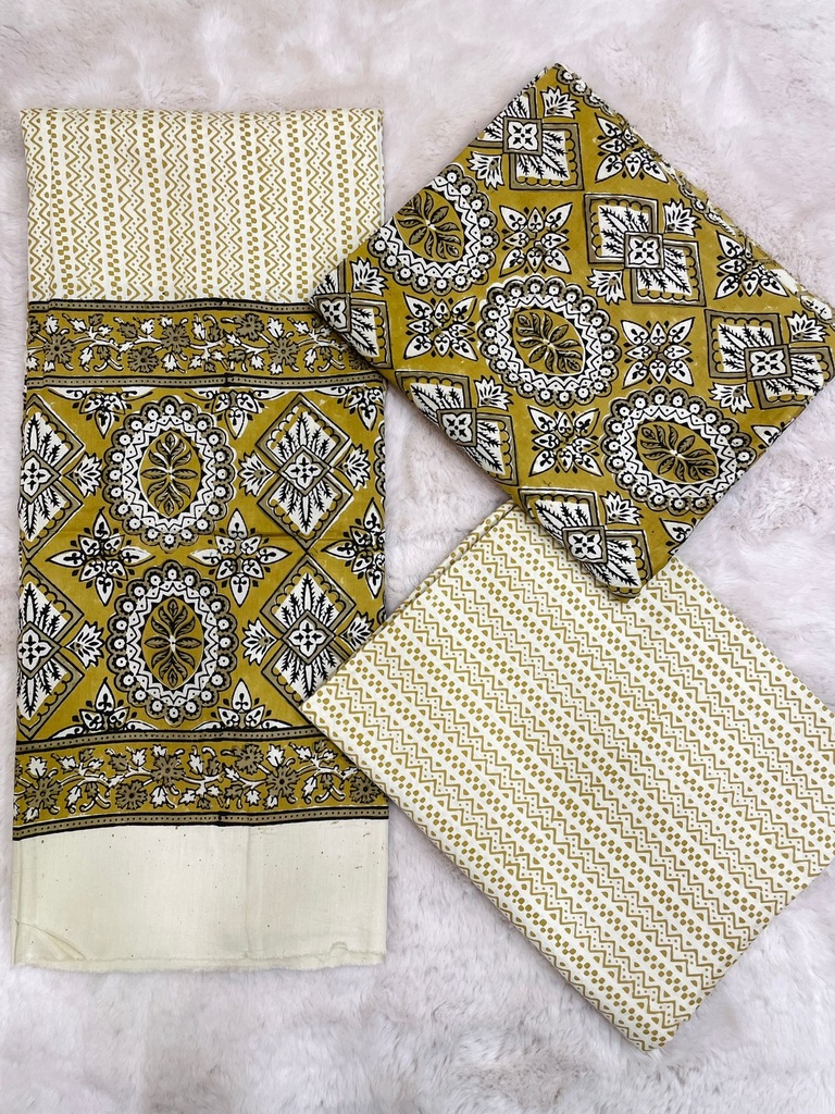 Ajrakh cotton Suit 5025