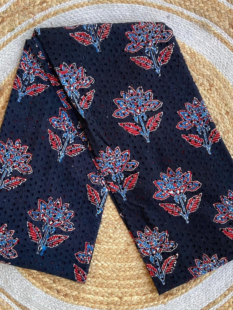 Ajrakh Hakoba Cotton Fabric 4215