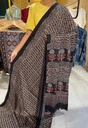 Ajrakh Modal Silk Saree 4243