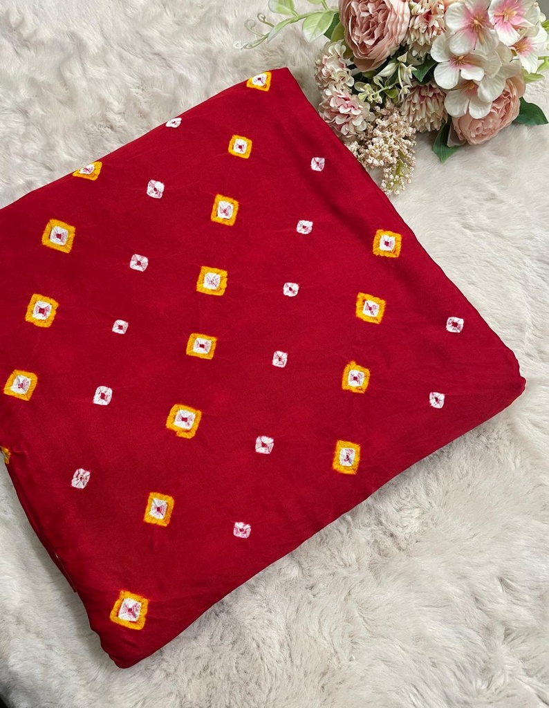 Bandhani Modal Silk Saree 4244